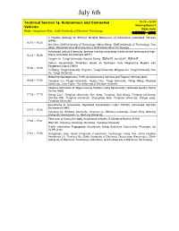 Technical Sessions
