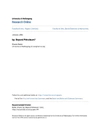 Bp: Beyond Petroleum?