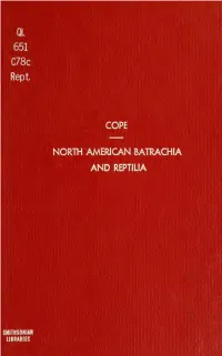 Check-List of North American Batrachia