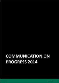 Communication on Progress 2014