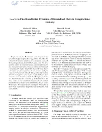 Coarse-To-Fine Hamiltonian Dynamics of Hierarchical Flows in Computational Anatomy