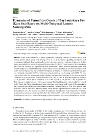 Kara Sea) Based on Multi-Temporal Remote Sensing Data