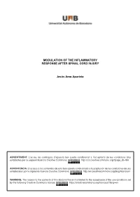Modulation of the Inflammatory Response After Spinal Cord Injury