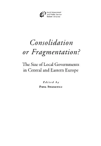 Consolidation Or Fragmentation?