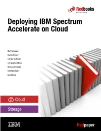 Deploying IBM Spectrum Accelerate on Cloud