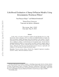 Likelihood Evaluation of Jump-Diffusion Models Using
