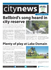 Plenty of Play at Lake Domain an Impressive New Playground Will Be Installed at Lake Domain, One of Hamilton’S Main Destination Parks