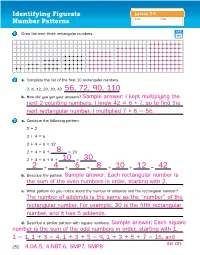 Identifying Figurate Number Patterns