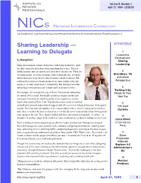 Nics October Issue With