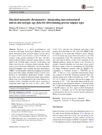 Shocked Monazite Chronometry: Integrating Microstructural and in Situ Isotopic Age Data for Determining Precise Impact Ages