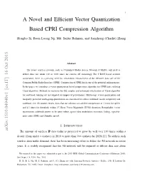 A Novel and Efficient Vector Quantization Based CPRI