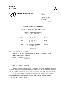 General Assembly Distr