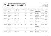Public Notice &gt;&gt; Licensing and Management System Admin &gt;&gt;