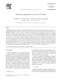 Pulmonary Sequestration: a Review of 26 Cases