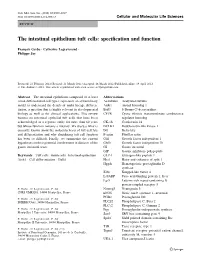 The Intestinal Epithelium Tuft Cells: Speciﬁcation and Function