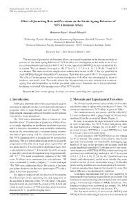 1. Introduction 2. Materials and Experimental Procedure Effect Of