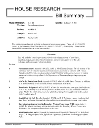 HOUSE RESEARCH Bill Summary