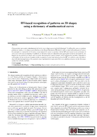 HT-Based Recognition Using Mathematical Curves