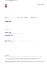 JOP Reference Handbook: Building Embedded Systems with a Java Processor