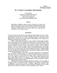 M. C. Escher's Association with Scientists