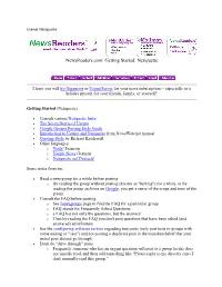 Newsreaders.Com: Getting Started: Netiquette