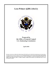 Loss Primer (§2B1.1(B)(1))