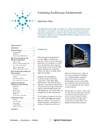 Evaluating Oscilloscope Fundamentals