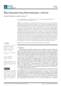 Phase-Dependent Deep Brain Stimulation: a Review