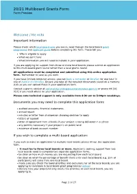 20/21 Multiboard Grants Form Form Preview