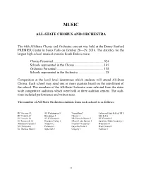 All-State Chorus and Orchestra