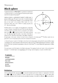 Bloch Sphere