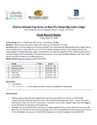 Final Rd Charles Schwab Series BCL Notes