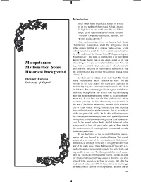 Mesopotamian Mathematics: Some Historical Background 151