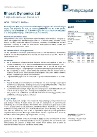 Bharat Dynamics Ltd