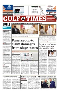 Panel Set up to Claim Damages from Siege States