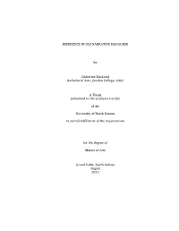 REFERENCE in UDI NARRATIVE DISCOURSE by Catherine