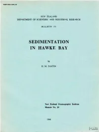 Sediment a Ti on in Hawke Bay