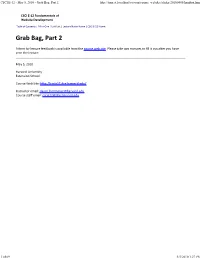 CSCI E‐12 Fundamentals of Website Development a Form for Lecture