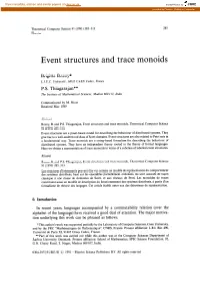 Event Structures and Trace Monoids