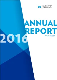 University of Canberra Annual Report 