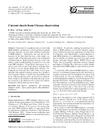 Current Sheets from Ulysses Observation