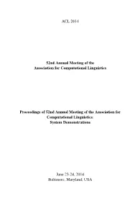 System Demonstrations