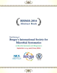 Bismis-2016 Abstract Book