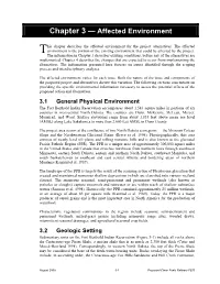 Chapter 3 — Affected Environment