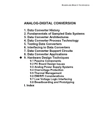 Hardware Design Techniques