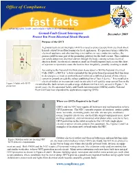 Ground-Fault Circuit Interrupters December 2009 Protect You from Electrical Shock Hazards Purpose of the GFCI