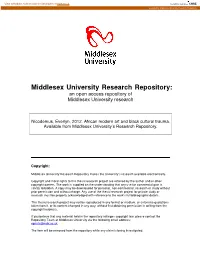 Middlesex University Research Repository: an Open Access Repository of Middlesex University Research