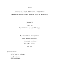 Thesis User-Driven Role-Playing in Final