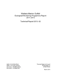 Waitara Marine Outfall Ecological Monitoring Annual Report