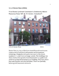2, 3, 4 Dexter Row (1836)